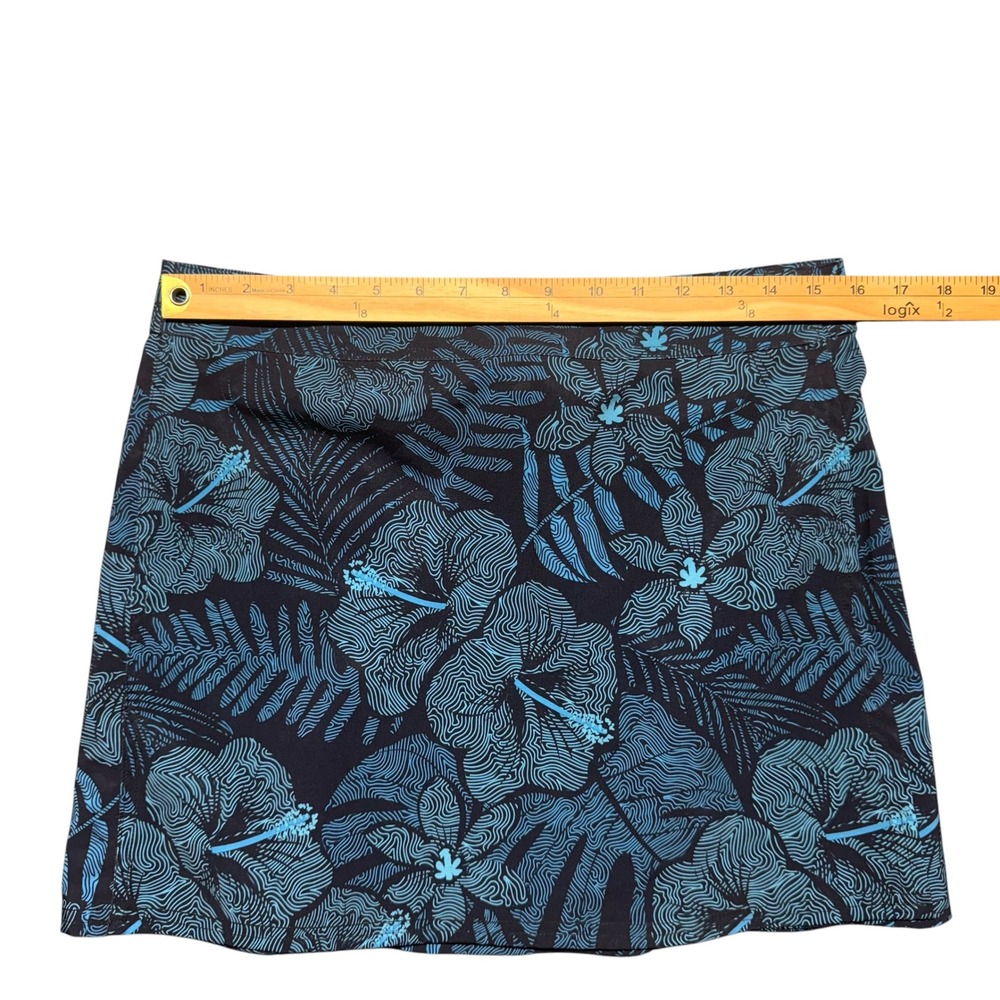 RipSkirt Hawaii Wrap Skirt Sz M Blue Floral Adjustable Quick-Dry Beach‎ Travel - Picture 5 of 6